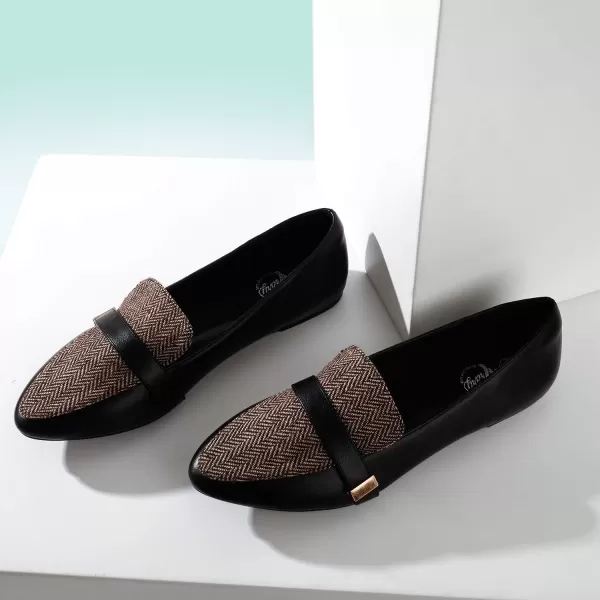 Trary Loafers for Women Penny Pointed Toe Flats Office Walking Driving Wedding Dress Classic Comfortable Soft for Ladies