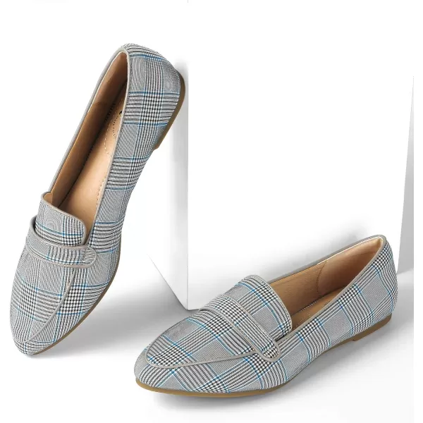 Trary Loafers for Women Penny Pointed Toe Flats Office Walking Driving Wedding Dress Classic Comfortable Soft for Ladies