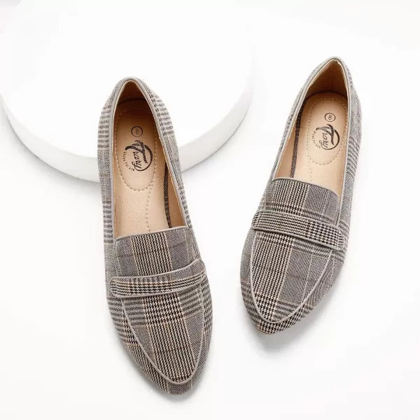 Trary Loafers for Women Penny Pointed Toe Flats Office Walking Driving Wedding Dress Classic Comfortable Soft for Ladies