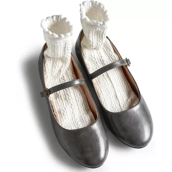 Trary Mary Jane Shoes Women, Ballet Flats Shoes for Women, Round Toe Black Flats for Women, Women's Flats, Mary Jane Flats, Ankle Strap Flats Shoes Women Dressy Comfortable, Women Flats Dress Shoes