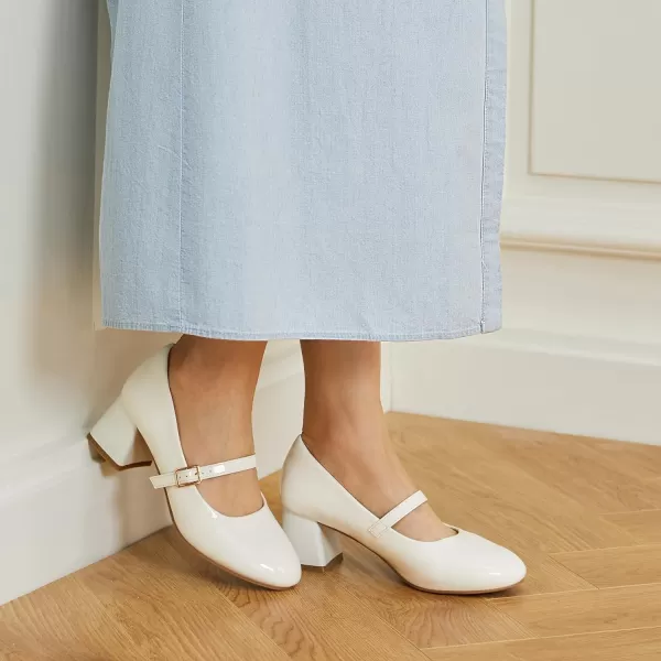 Trary Mary Jane Shoes Women, Chunky Mary Janes Heels for Women Shoes Dressy Casual, Dress Shoes for Women Block Heels Closed Toe Mary Jane Pumps