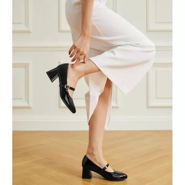Trary Mary Jane Shoes Women, Chunky Mary Janes Heels for Women Shoes Dressy Casual, Dress Shoes for Women Block Heels Closed Toe Mary Jane Pumps