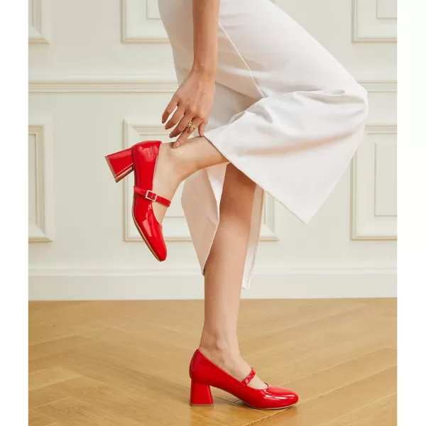 Trary Mary Jane Shoes Women, Chunky Mary Janes Heels for Women Shoes Dressy Casual, Dress Shoes for Women Block Heels Closed Toe Mary Jane Pumps