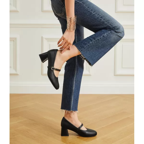 Trary Mary Jane Shoes Women, Chunky Mary Janes Heels for Women Shoes Dressy Casual, Dress Shoes for Women Block Heels Closed Toe Mary Jane Pumps