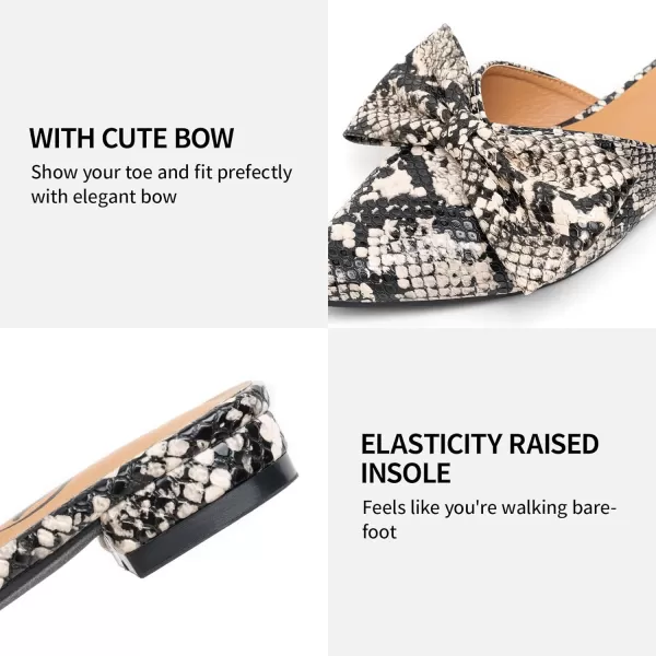Trary Mules for Women Flats Comfortable, Bow Pointed Toe Womens Mules, Flats Mules Shoes for Women, Cute Mule Women's Mules &amp; Clogs, Slip On Womens Mules Flats, Backless Loafers Mule Shoes for Women