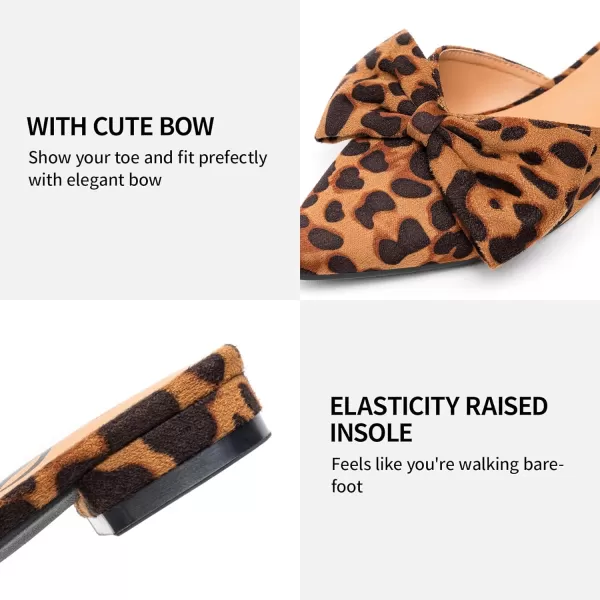 Trary Mules for Women Flats Comfortable, Bow Pointed Toe Womens Mules, Flats Mules Shoes for Women, Cute Mule Women's Mules &amp; Clogs, Slip On Womens Mules Flats, Backless Loafers Mule Shoes for Women