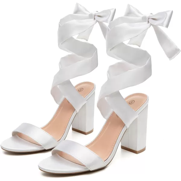Trary Pink Purple Nude Red Black Heels for Women, Lace Up Chunky Heels for Women, Strappy Heels for Women Sandals, High Platform Stripper Heels, Comfortable Wide Width Tie Up Heels 3 Inch Open Toe