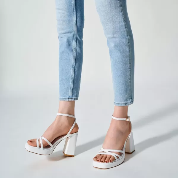 Trary Platform Heels, Square Toe Gold Heels, 3 inch Chunky Heels for Women, Strappy Heels for Women, Prom Heels for Wide Feet, Block Heels for Women, Short Heels for Women Dressy, Y2k Shoes for Prom