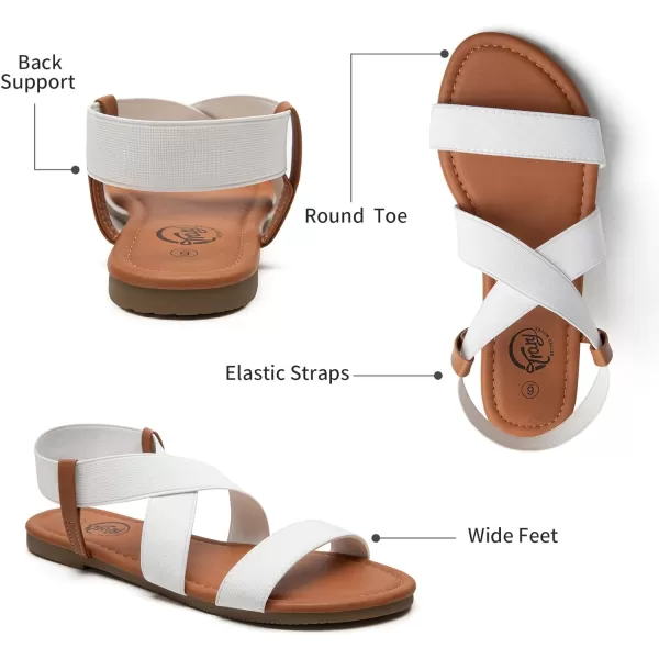 Trary Sandals Women, Womens Sandals, Flat Sandals for Women Dressy Summer, Women's Sandals, Elastic Sandals for Women, Cute Sandals, Open Toe Dress Sandals,Wide Sandles Womans, Sandalias Para Mujer