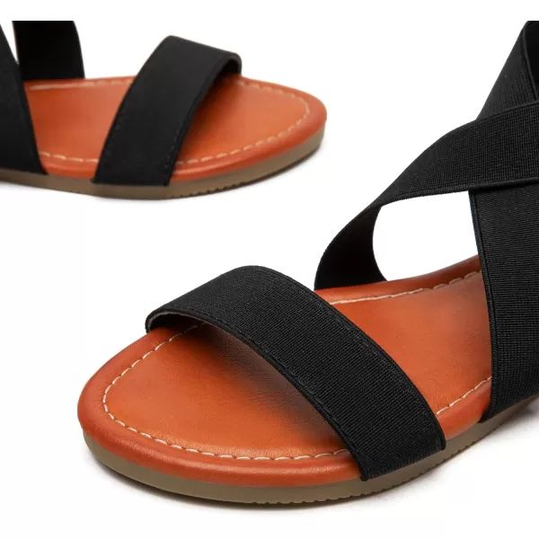 Trary Sandals Women, Womens Sandals, Flat Sandals for Women Dressy Summer, Women's Sandals, Elastic Sandals for Women, Cute Sandals, Open Toe Dress Sandals,Wide Sandles Womans, Sandalias Para Mujer