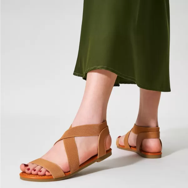 Trary Sandals Women, Womens Sandals, Flat Sandals for Women Dressy Summer, Women's Sandals, Elastic Sandals for Women, Cute Sandals, Open Toe Dress Sandals,Wide Sandles Womans, Sandalias Para Mujer