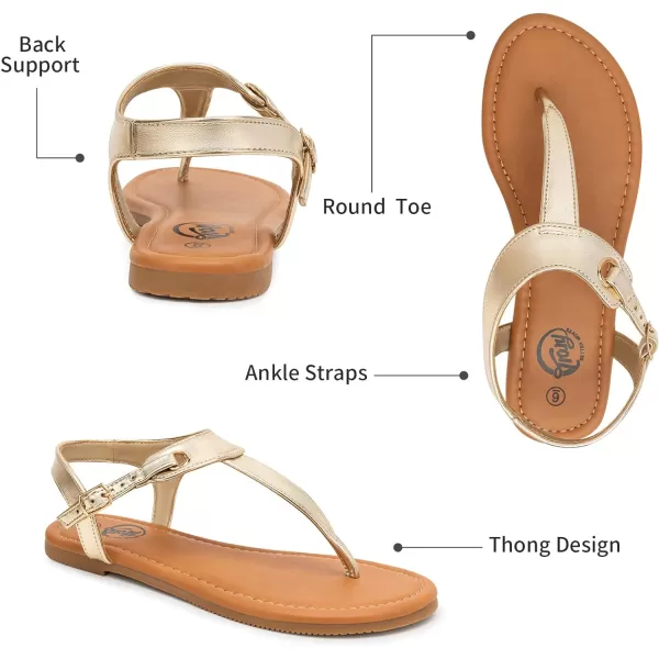 Trary Sandals Womens, Thong Sandals for Women with T-Strap, Adjustable Ankle Buckle for Women Sandals, Flat Sandals for Women Dressy, Cute Sandals for Women, Summer Sandals for Women 2023