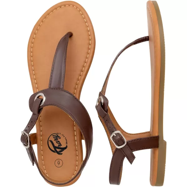 Trary Sandals Womens, Thong Sandals for Women with T-Strap, Adjustable Ankle Buckle for Women Sandals, Flat Sandals for Women Dressy, Cute Sandals for Women, Summer Sandals for Women 2023