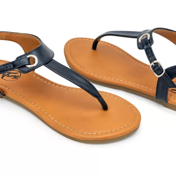 Trary Sandals Womens, Thong Sandals for Women with T-Strap, Adjustable Ankle Buckle for Women Sandals, Flat Sandals for Women Dressy, Cute Sandals for Women, Summer Sandals for Women 2023