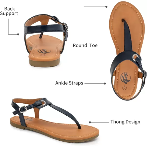 Trary Sandals Womens, Thong Sandals for Women with T-Strap, Adjustable Ankle Buckle for Women Sandals, Flat Sandals for Women Dressy, Cute Sandals for Women, Summer Sandals for Women 2023