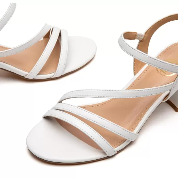 Trary Strappy Heels for Women, Sandals Women Dressy, 2.16 inch Low Block Heels for Women