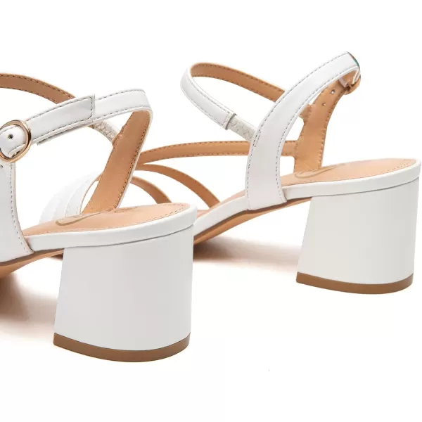 Trary Strappy Heels for Women, Sandals Women Dressy, 2.16 inch Low Block Heels for Women