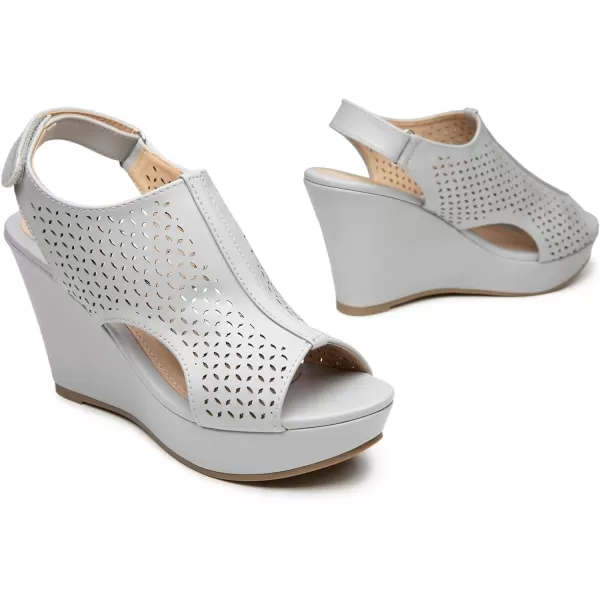 Trary Wedge Sandals for Women,Comfortable Wedges for Women,Open Toe Wedge Heels for Women,Sandals for Women Dressy Summer,Hollowed-out Womens Wedges,3.5 inch Women's Platform &amp; Wedge Sandals