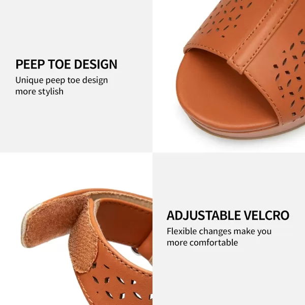 Trary Wedge Sandals for Women,Comfortable Wedges for Women,Open Toe Wedge Heels for Women,Sandals for Women Dressy Summer,Hollowed-out Womens Wedges,3.5 inch Women's Platform &amp; Wedge Sandals