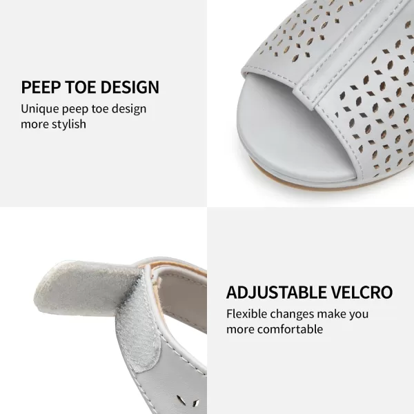 Trary Wedge Sandals for Women,Comfortable Wedges for Women,Open Toe Wedge Heels for Women,Sandals for Women Dressy Summer,Hollowed-out Womens Wedges,3.5 inch Women's Platform &amp; Wedge Sandals