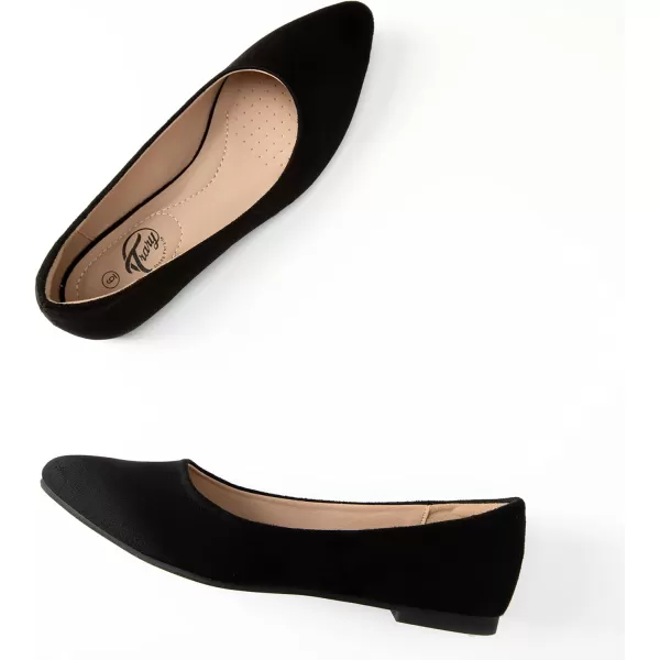 Trary Women's Classic Ballet Flats, Pointed Toe Flats Slip On, Casual Comfort Dress Flats Shoes