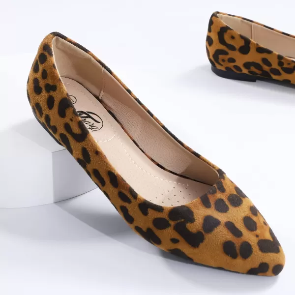 Trary Women's Classic Ballet Flats, Pointed Toe Flats Slip On, Casual Comfort Dress Flats Shoes