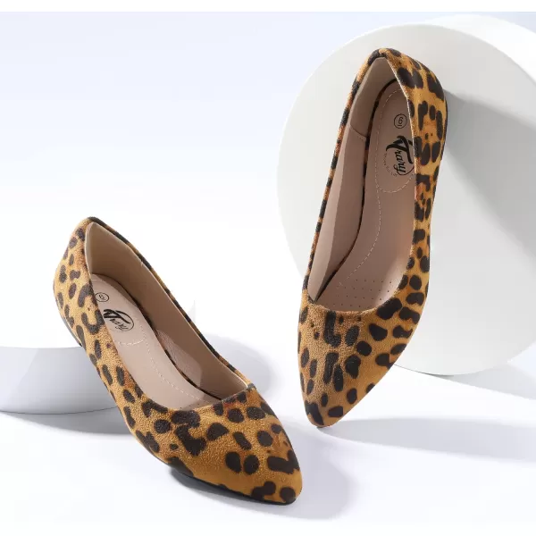 Trary Women's Classic Ballet Flats, Pointed Toe Flats Slip On, Casual Comfort Dress Flats Shoes