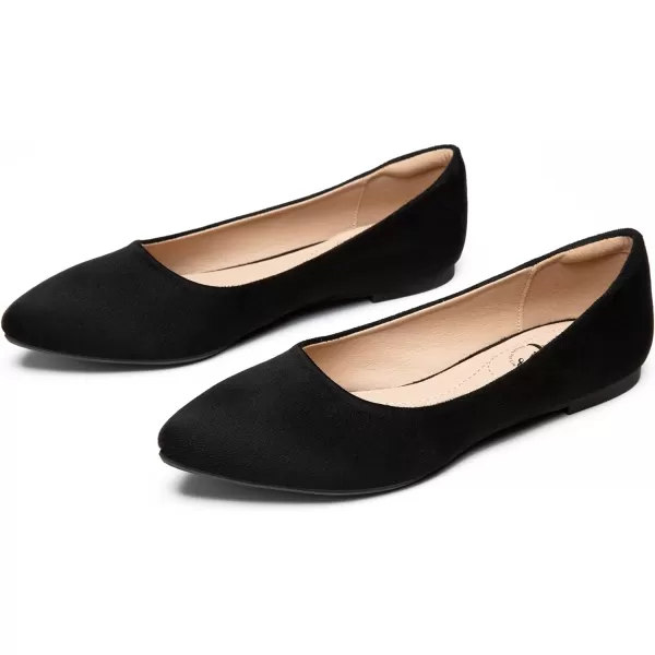 Trary Women's Classic Ballet Flats, Pointed Toe Flats Slip On, Casual Comfort Dress Flats Shoes
