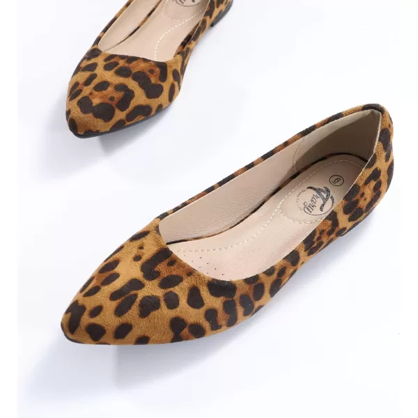 Trary Women's Classic Ballet Flats, Pointed Toe Flats Slip On, Casual Comfort Dress Flats Shoes