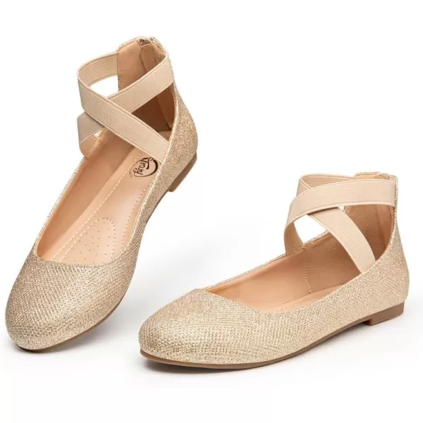 Trary Women's Flats, Flats Shoes Women, Ballet Flats Shoes for Women,Mary Jane Shoes for Women, Elastic Ankle Straps Flats Shoes, Round Toe Dress Shoes for Women, Business Casual Flats Shoes