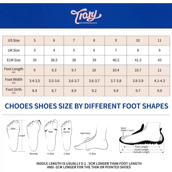 Trary Women's Heels for Women, Black Heels White Heels Brown Heels Nude Heels, Low Platform Heels, IN3.2 High Heel Closed Round Toe Pumps Dress Office Wedding Shoes for Women