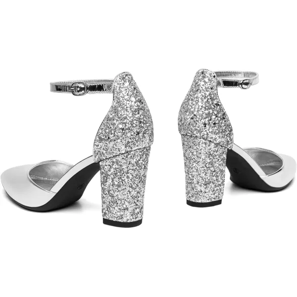 Trary Women's Heels,Women's Pumps,Black Nude Heels for Women,Chunky Heels for Women,Closed Toe Heels for Women,High Platform Heels，Pointed Toe Dress Office Wedding Shoes for Women