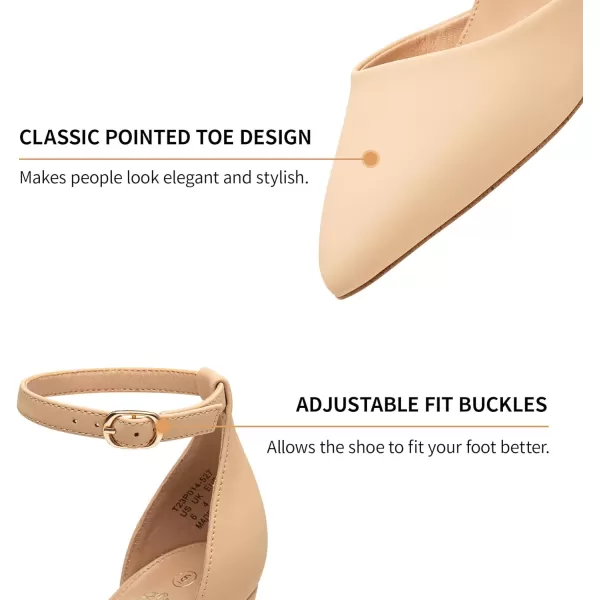 Trary Women's Heels,Women's Pumps,Black Nude Heels for Women,Chunky Heels for Women,Closed Toe Heels for Women,High Platform Heels，Pointed Toe Dress Office Wedding Shoes for Women