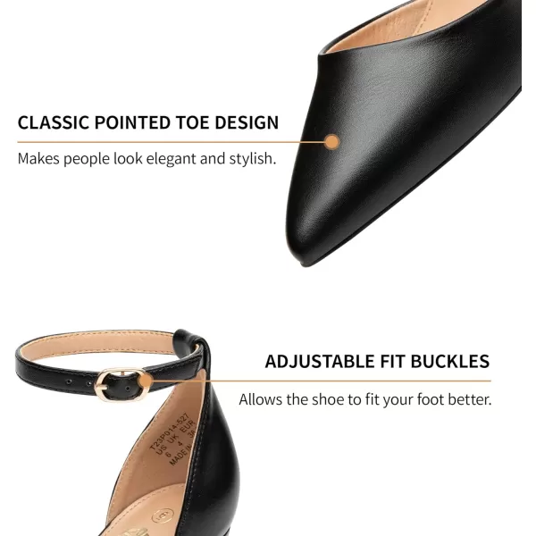 Trary Women's Heels,Women's Pumps,Black Nude Heels for Women,Chunky Heels for Women,Closed Toe Heels for Women,High Platform Heels，Pointed Toe Dress Office Wedding Shoes for Women