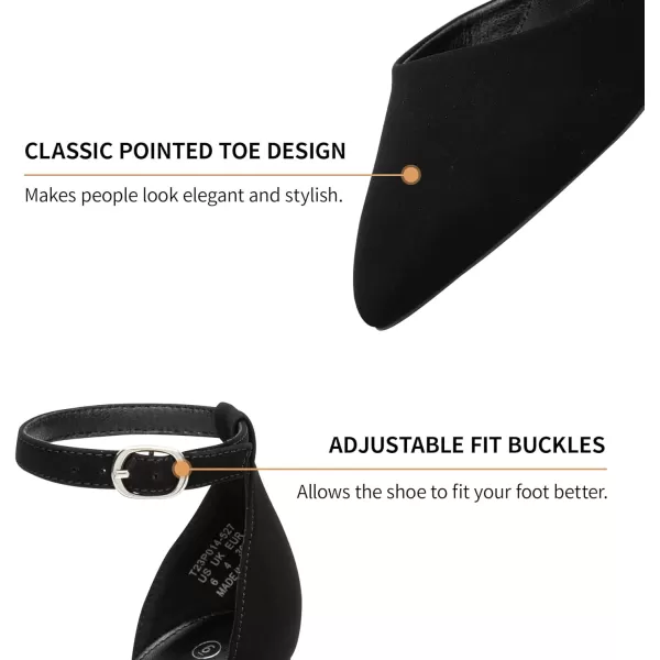Trary Women's Heels,Women's Pumps,Black Nude Heels for Women,Chunky Heels for Women,Closed Toe Heels for Women,High Platform Heels，Pointed Toe Dress Office Wedding Shoes for Women