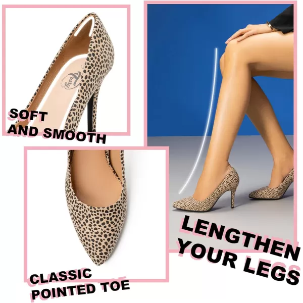 Trary Women’s High Heel Dress Pump Pointed Toe Shoe Classic Office Special Dressy Casua Wedding Pump Shoes