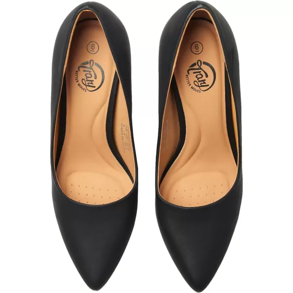 Trary Women’s High Heel Dress Pump Pointed Toe Shoe Classic Office Special Dressy Casua Wedding Pump Shoes