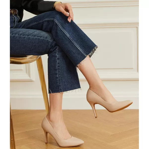 Trary Women’s High Heel Dress Pump Pointed Toe Shoe Classic Office Special Dressy Casua Wedding Pump Shoes