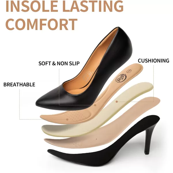 Trary Women’s High Heel Dress Pump Pointed Toe Shoe Classic Office Special Dressy Casua Wedding Pump Shoes