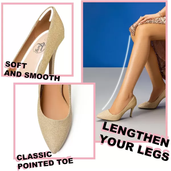 Trary Women’s High Heel Dress Pump Pointed Toe Shoe Classic Office Special Dressy Casua Wedding Pump Shoes