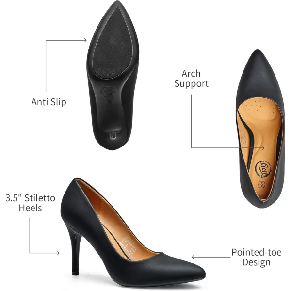 Trary Women’s High Heel Dress Pump Pointed Toe Shoe Classic Office Special Dressy Casua Wedding Pump Shoes