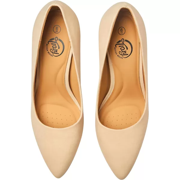 Trary Women’s High Heel Dress Pump Pointed Toe Shoe Classic Office Special Dressy Casua Wedding Pump Shoes