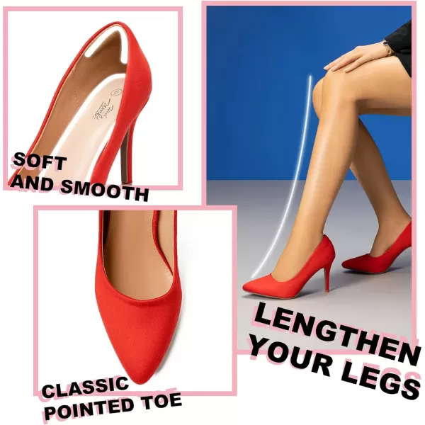 Trary Women’s High Heel Dress Pump Pointed Toe Shoe Classic Office Special Dressy Casua Wedding Pump Shoes