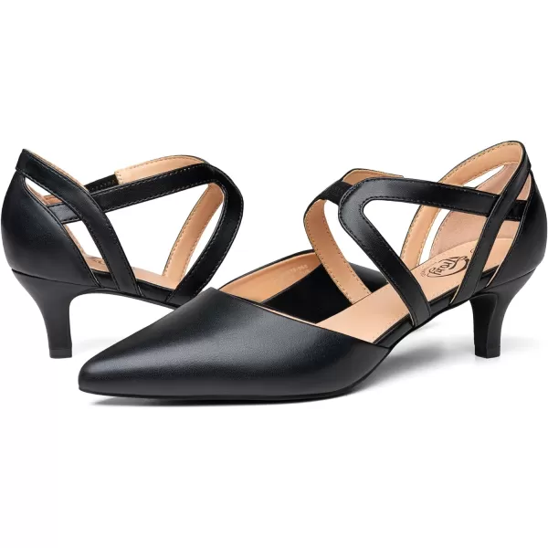 Trary Women's Low Heels Pumps Dress Pointed Toe Comfortable Casual Work Office Wedding Party Pumps Shoes