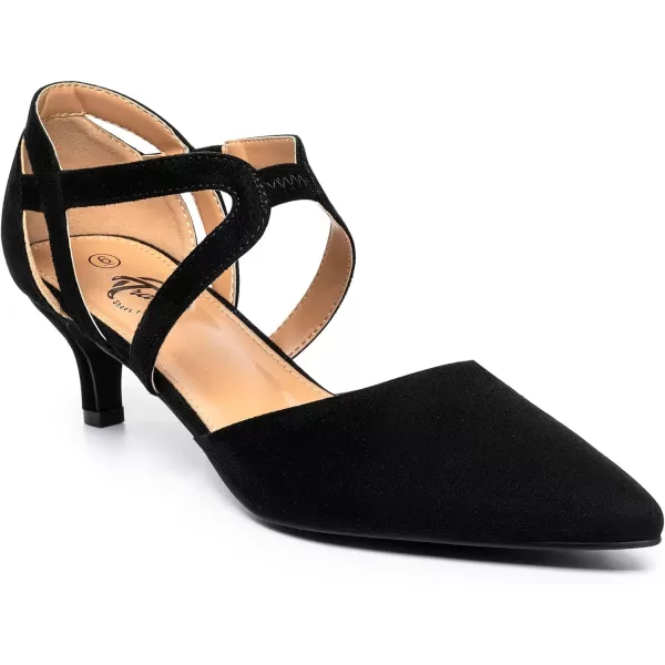 Trary Women's Low Heels Pumps Dress Pointed Toe Comfortable Casual Work Office Wedding Party Pumps Shoes