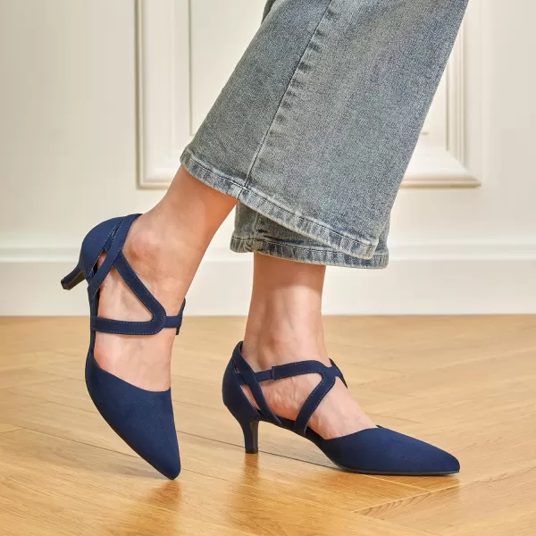 Trary Women's Low Heels Pumps Dress Pointed Toe Comfortable Casual Work Office Wedding Party Pumps Shoes