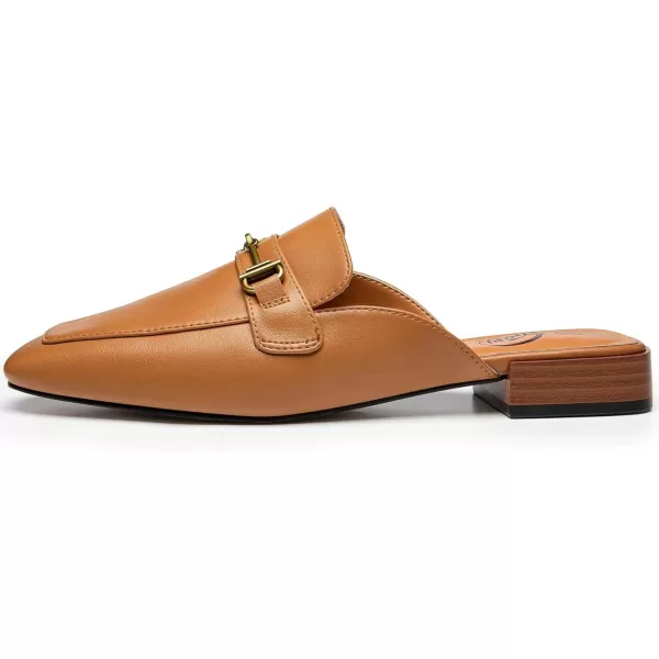 Trary Women's Mules,Loafers for Women,Womens Buckle Loafers,Square Toe Mules for Women,Women's Black Flat for Women,Classic Dressy Shoes for Women，Casual Comfortable Shoes for Women