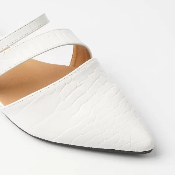 Trary Women's Pointy Toe Slidess for Women,Flat Mule Slides,Slip On Shoes