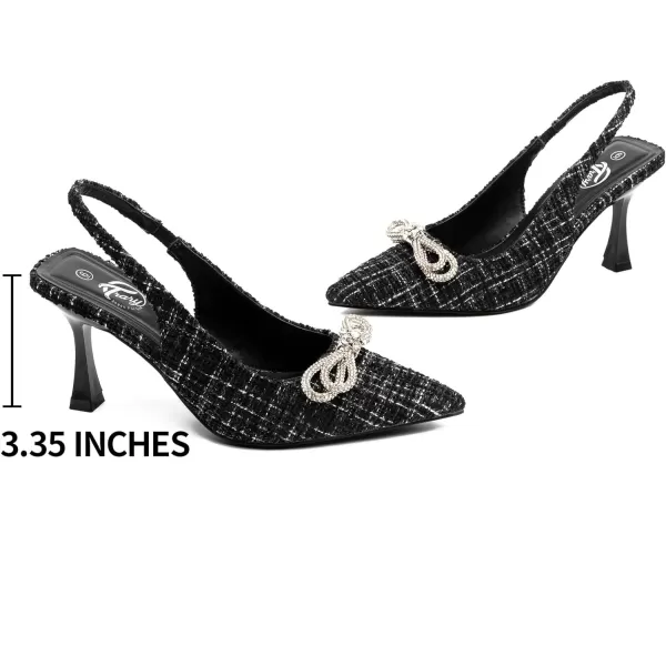 Trary Women's Pumps, Back Heels for Women Closed Toe, Pumps Shoes Women, Kitten Heels for Women, Womens Pumps 3 Inch Heel, Low Heel Womens Heels, Womens Dress Shoes, Short Stiletto Heels, Work Heels