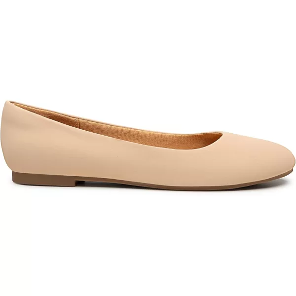 Trary Women's Round Toe Flats Shoes Comfortable Slip on Shoes Casual Dress Shoes